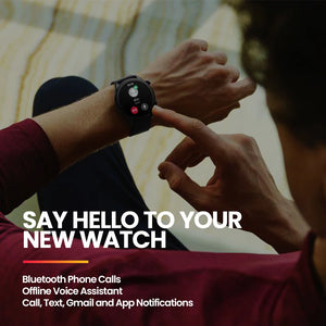 Zeblaze Btalk 3 Plus smart watch with voice calling from Hot Trend Vault, displaying a digital watch face and side buttons.