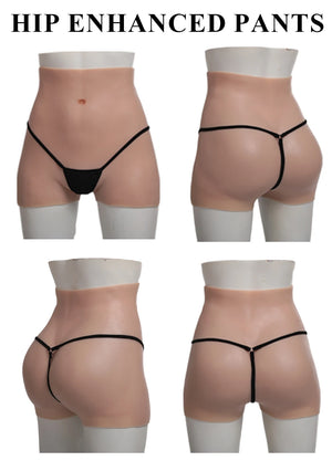 Silicone hip enhancer panties for drag queens and crossdressers, designed for cosplay and buttock lift, by Hot Trend Vault.