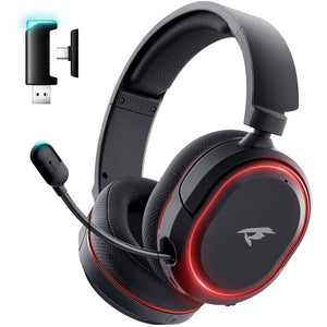 Picun G2 Wireless Gaming Headset Bluetooth 2.4G Headphones 7.1 Surround 5ms Low Latency ENC Mic for PC PS4 PS5 Phone Switch