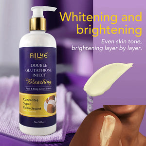 AILKE Glutathione 5-In-1 Women Skin Care Kit Brightening Serum Body Lotion Soap Dark Spots