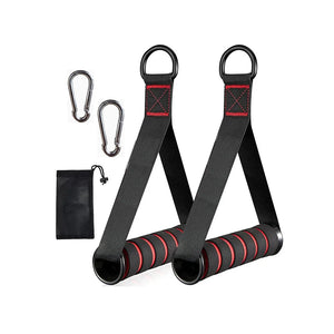 Resistance Bands Handle Bar Attachment Station Fitness Pulley Strap Exercise Home Gym Training Accessories Workout Equipments