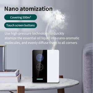 Hot Trend Vault LuxPerfume essential oil diffuser for hotels, portable design with 300m3 coverage, sleek and modern appearance.