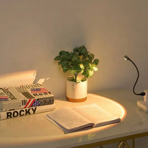 Hot Trend Vault sunset lamp projector displaying colorful rainbow light for romantic ambiance and night lighting.