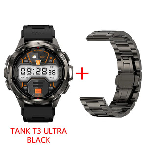 2024 NEW KOSPET TANK T3 Ultra GPS Smart Watches For Men Smartwatch Women Waterproof Electronic Fitness Digital Bluetooth Watches