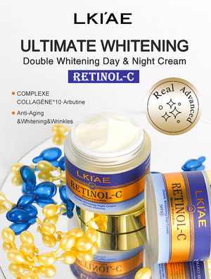 AILKE Retinol Whitening Skin Care Set with moisturizing soap, anti-wrinkle and dark spot reduction for all skin types.