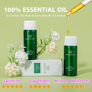Hot Trend Vault Namste Essential Oil, pure fragrance oil for perfume making and aromatherapy, shown in a glass bottle with a dropper.