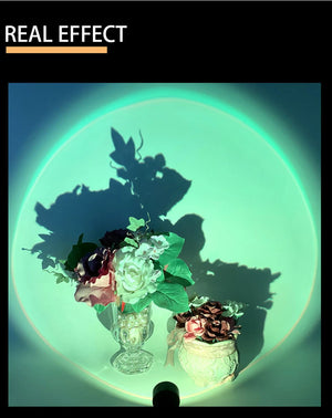 LED Sunset Lamp Nightlights USB Projector Birthday Party Decoration Mood Lights For Bedroom Living Room Wall Photography