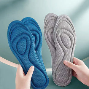 2 Pairs Memory Foam Orthopedic Insoles for Shoes Antibacterial Deodorization Sweat Absorption Insert Sport Shoes Running Pads