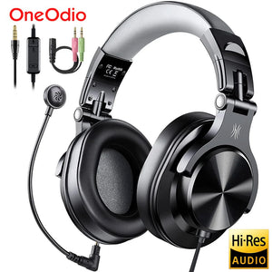 Hot Trend Vault Oneodio A71D wired gaming headset with detachable mic, high-res audio, suitable for PC, PS5, and Xbox gaming.