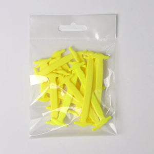 Hot Trend Vault silicone shoelaces lazy lacing kit with 16 pieces for easy no-tie sneaker fitting, shown in the image.