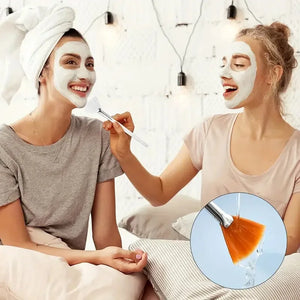 3/6/12pcs Practical Facial Brushes Fan Shape Brush Flat Head Face Mask Applicator Soft Portable Mask Brushes Cosmetic Tools