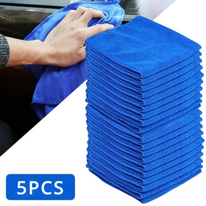 Lint-free microfiber cleaning cloths from Hot Trend Vault, ideal for streak-free cleaning of home surfaces and glass.