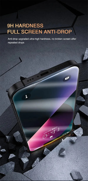1-2Pcs Full Cover Privacy Screen Protector For IPhone 16 15 13 11 14Pro Max Anti-spy Tempered Glass For iPhone X XS Max XR Glass