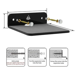 Wall Shelf Speaker Stand, Acrylic Wall Mount Display Shelf For Blue-tooth Speaker, Charging Rack Webcam, Cell Phones, Toy