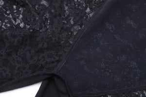 High waisted Miss Moly shapewear shorts by Hot Trend Vault with lace detail for firm control and shaping for women.