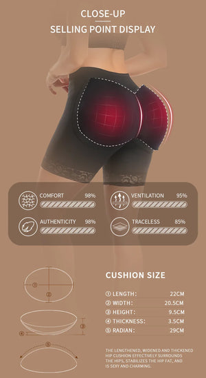 Hot Trend Vault Ilfioreemio butt lifter padded lace shapewear for women, showcasing sleek design and comfortable fit.