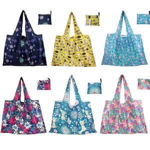 Hot Trend Vault eTyaC reusable foldable shopping bag, large washable eco-friendly tote for women with heavy-duty design.