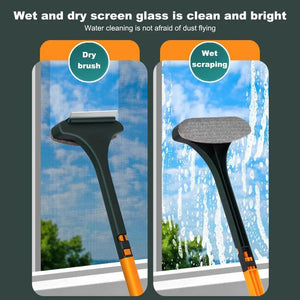 Hot Trend Vault 2-in-1 window screen cleaning squeegee brush for easy home window and screen cleaning.