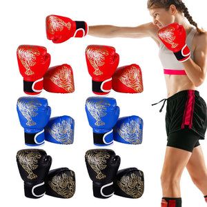 Boxing Gloves Breathable PU Leather Fighting Gloves Kids Boxing Training Kickboxing Gloves for Gym Indoor Outdoor Sport