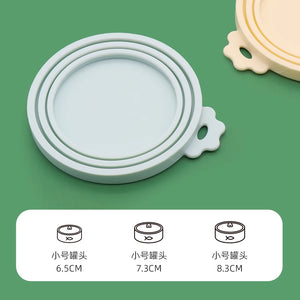 Reusable silicone pet can lid for dogs by Hot Trend Vault, BPA-free, durable, and fits standard pet cans.
