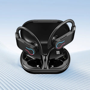 Bluetooth 5.3 Wireless Earbuds Sports Headphones with Earhooks Built-in Mic Earphones Waterproof Headphones Ear Buds for Sports
