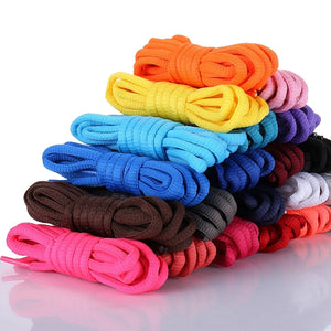 Durable polyester round sport shoelaces for men and women, outdoor accessories by Hot Trend Vault, shown in black with aglets.