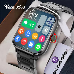 Hot Trend Vault KESHUYOU H9 Pro Max smartwatch with 2.01-inch HD display, Bluetooth, message alerts, and sports mode for men and women.