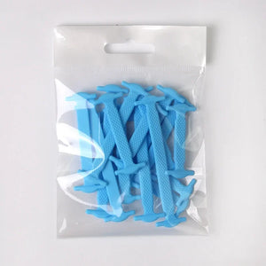 Hot Trend Vault silicone shoelaces lazy lacing kit with 16 pieces for easy, no-tie sneaker fitting and secure comfort.