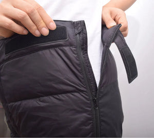 Lightweight winter hiking down pants for men and women by Hot Trend Vault, designed for warmth and outdoor activity.
