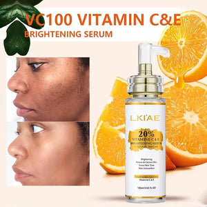 Hot Trend Vault Vitamin C skin care set featuring brightening serum and soap for all skin types, enhancing skin tone and hydration.