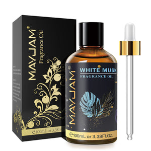Hot Trend Vault Mayjam 100ml fragrance oil with sea breeze, coconut, vanilla, coffee, and bubble gum scents, with dropper for men and women.