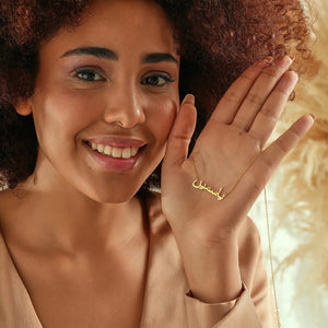 Islamic Jewelry Custom Charm Arabic Name Necklace Women Personalized Persian Name Choker Necklace Gifts For Yourself Friends