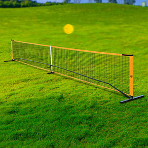 Hot Trend Vault pickleball set with 22ft portable net and paddles, ideal for outdoor pickleball games and fun.