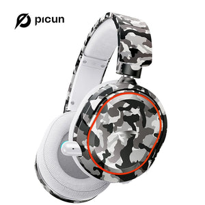Picun G2 Wireless Gaming Headset Bluetooth 5.3 2.4G Headphones 7.1 Surround 5ms Low Latency ENC Mic for PC PS4 PS5 Phone Switch