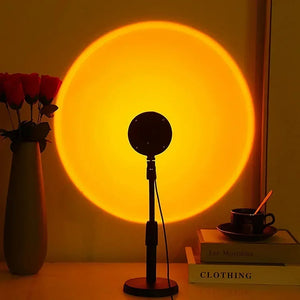 LED Sunset Lamp Nightlights USB Projector Birthday Party Decoration Mood Lights For Bedroom Living Room Wall Photography