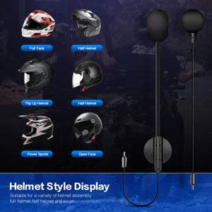 Hot Trend Vault Fodsports FX30C motorcycle Bluetooth headset with intercom and HiFi sound, shown with earphones and controls.