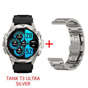 2024 NEW KOSPET TANK T3 Ultra GPS Smart Watches For Men Smartwatch Women Waterproof Electronic Fitness Digital Bluetooth Watches
