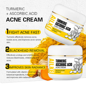 AILKE Organic Turmeric Skin Care Set by Hot Trend Vault with brightening turmeric products for all skin types, evens tone, clears acne.