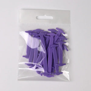 Hot Trend Vault silicone shoelaces lazy lacing kit with 16 pieces for easy no-tie sneaker fitting, shown in the image.