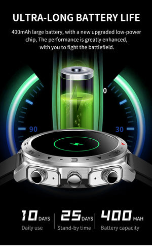 LaNikar New Smart Watches for Men with Earbuds Inside with 100+ Sport Modes and Sport Records Waterproof with iPhone and Android