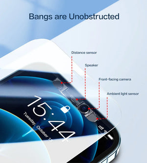 SmartDevil 2/3 pcs Screen Protector HD for iPhone 17 Pro max 17 Air 16 Anti-fingerprint Tempered Glass Film for iPhone 16 Pro 15