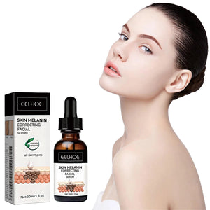 Eelhoe Melanin Correcting Serum for women with dark spots, freckles, and brightening skin, by Hot Trend Vault.