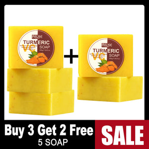 Organic turmeric skincare set by Hot Trend Vault with brightening, toning, and acne-clearing products for all skin types.