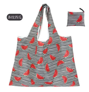 Large, eco-friendly Hot Trend Vault eTyaC reusable foldable shopping bag with sturdy handles and washable fabric for women.