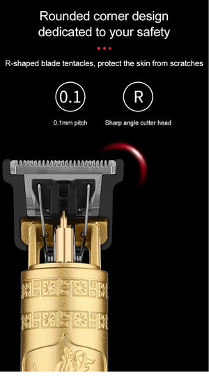 Hot Trend Vault Hair Clipper Pro Vintage T9 Edition with stainless steel blades and fast charging for home and barber use.