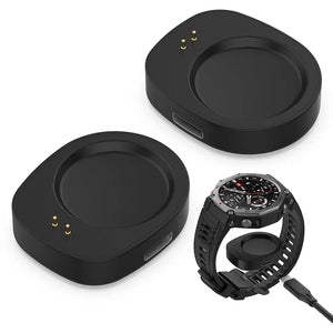 Shunmaii Premium wireless charger dock adapter for Amazfit Balance and T Rex 3 smartwatches with magnetic interface, by Hot Trend Vault.
