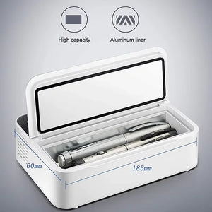Small Fridge Cooler Insulin Cooler Medical Portable Insulin Bag Travel Keep Chilled Insulin Case USB Mini Refrigerator cold