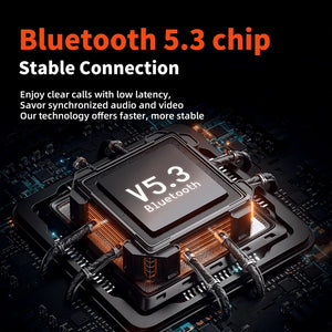 Wireless bluetooth headset QERE E80 Earphone 5.3 ANC Noise Cancellation Hi-Res Audio Over the Ear headphones 70H 40mm Driver2.4G