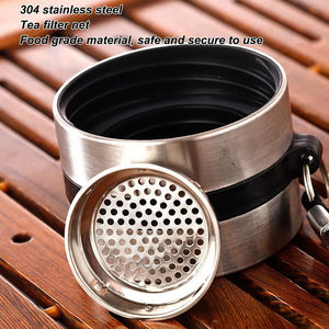 Hot Trend Vault tea water bottle with glass infuser for adults, reusable and portable for fresh brewed tea on the go.