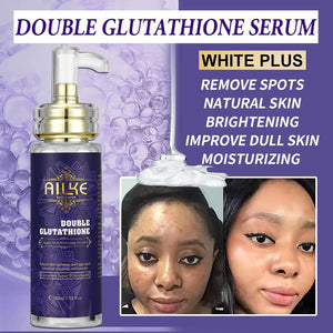 AILKE Glutathione 5-In-1 Women Skin Care Kit Brightening Serum Body Lotion Soap Dark Spots
